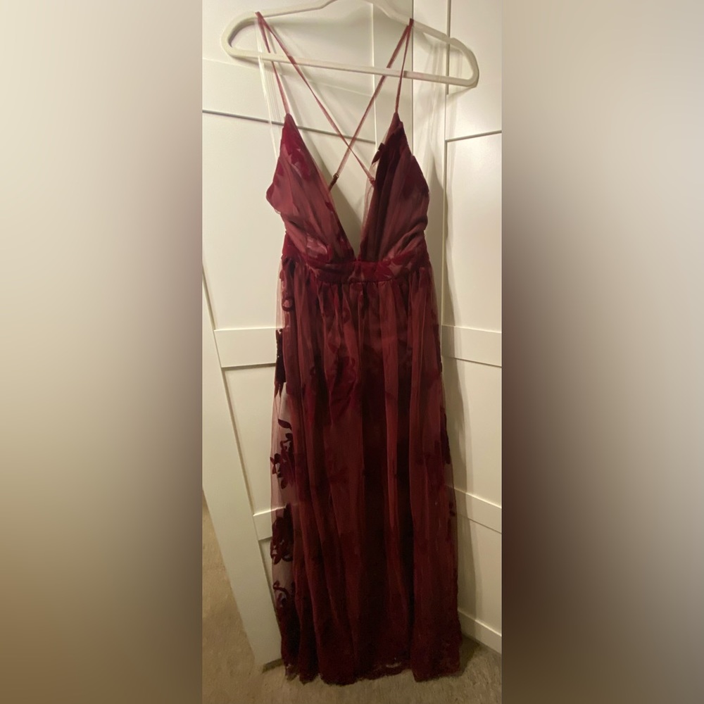 Red prom or wedding guest dress